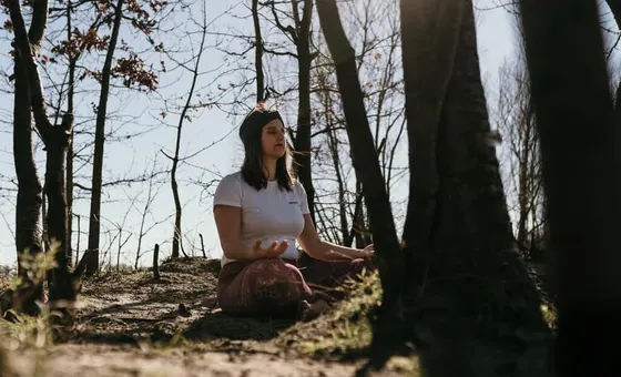 Kelly tijdens een rustig moment in de natuur